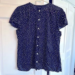 Banana Republic silk blend blouse -size L